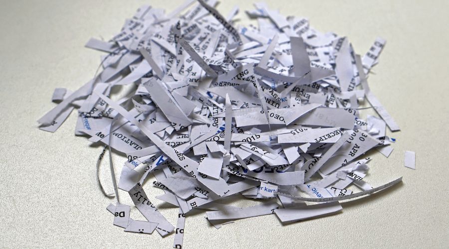 shredded paper